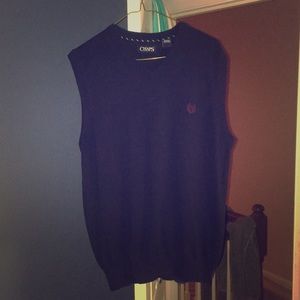 Chaps Dark Blue V-Neck Sweater Vest